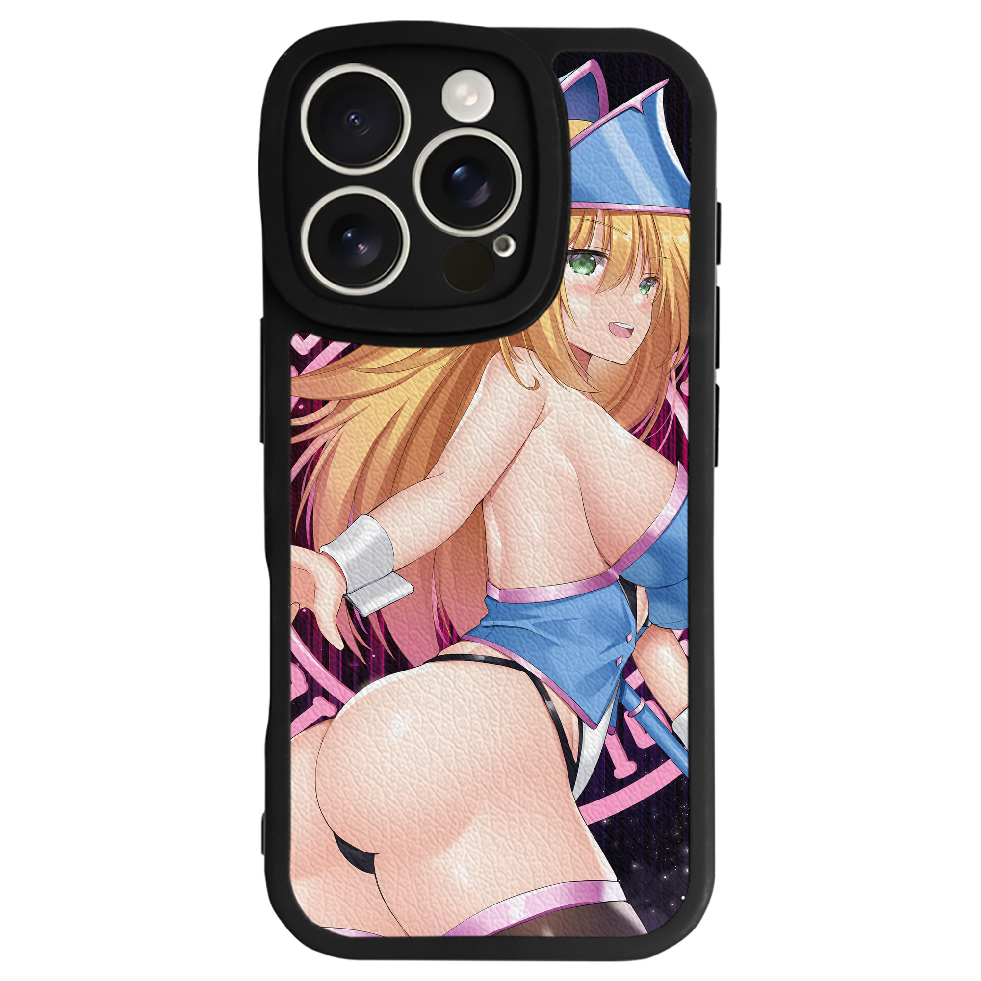 （画像用） 遊☆戯☆王 Yu-Gi-Oh! 【iPhone 16シリーズ対応】シリコンスマホケース（レザー調） 材質：シリコン